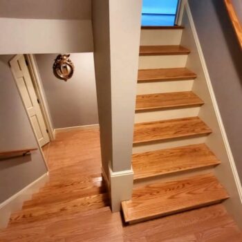 Professional painting services for wooden staircases