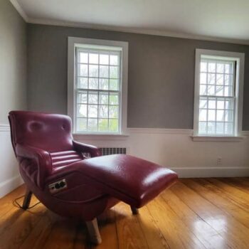 Professional Painting Company Transforms Red Chair Room